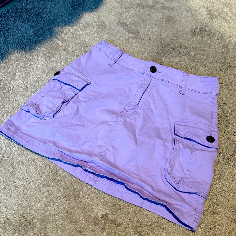 Lilac Cargo Mini Skirt Size Medium